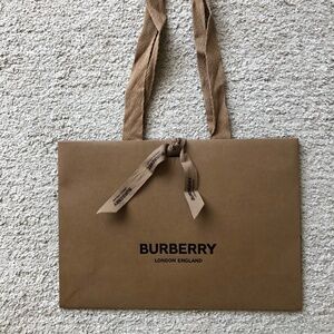 Authentic Burberry Paper Shopping Bag.